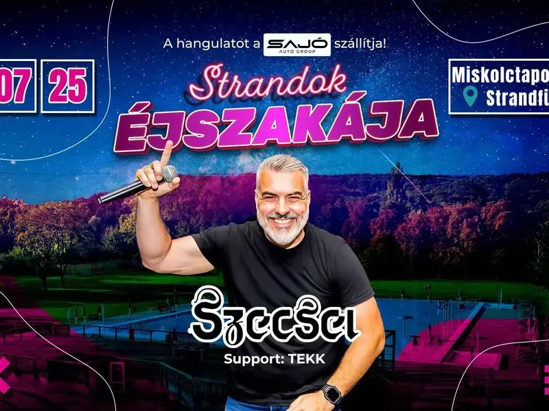 Strandok Éjszakája – Éjszakai Fürdőzés  07.25. (szombat)
