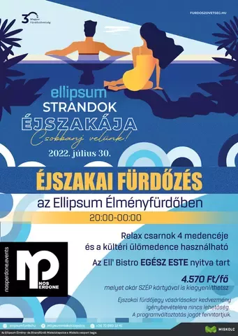 Strandok Éjszakája az Ellipsum Élményfürdőben