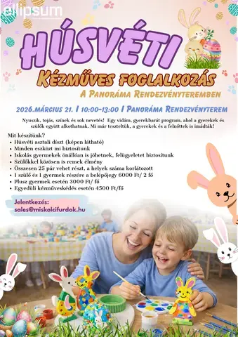 Húsvéti kézműves festő foglalkozás, alkossunk együtt!