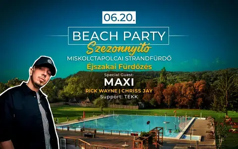 Beach Party – Szezonnyitó éjszakai fürdőzés