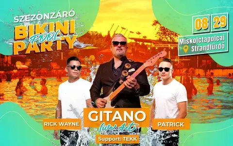 Bikini Pool Party Szezonzáró – Éjszakai fürdőzés 08.29.